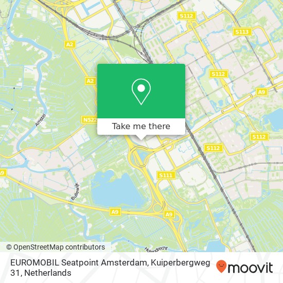 EUROMOBIL Seatpoint Amsterdam, Kuiperbergweg 31 Karte