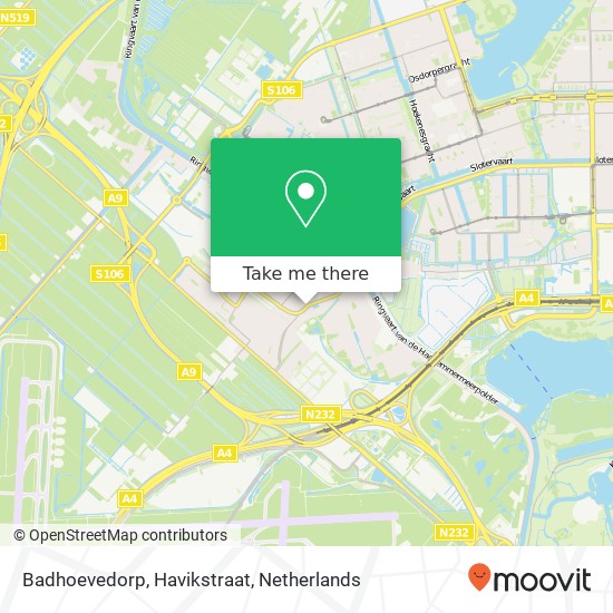 Badhoevedorp, Havikstraat map