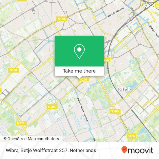 Wibra, Betje Wolffstraat 257 map