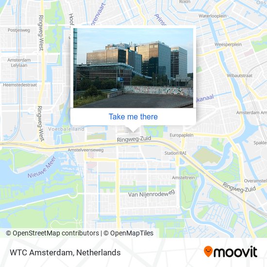 WTC Amsterdam map