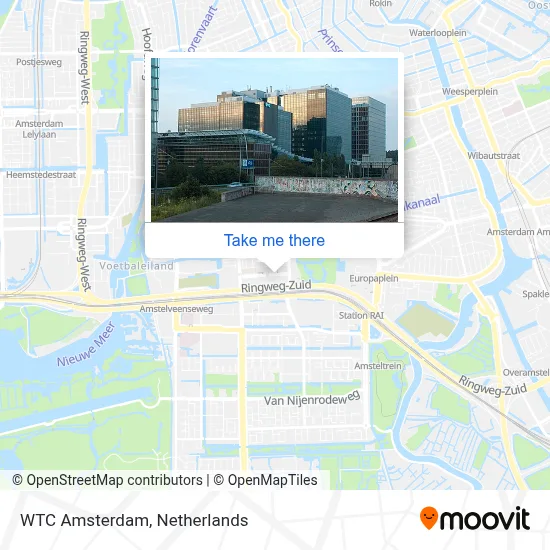 WTC Amsterdam map