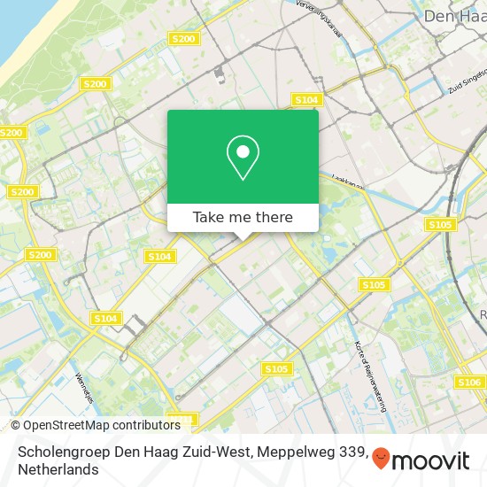 Scholengroep Den Haag Zuid-West, Meppelweg 339 Karte