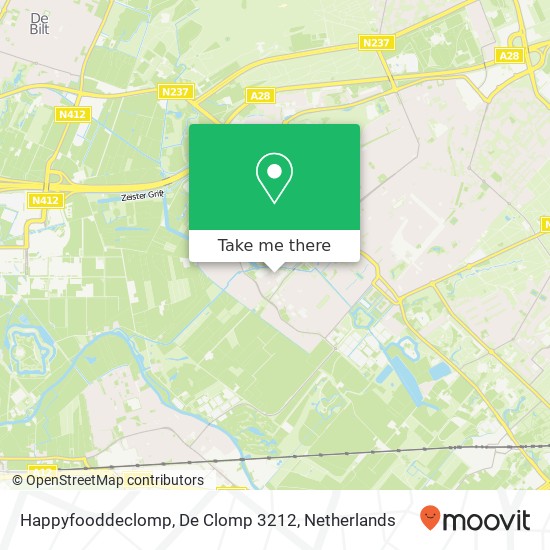 Happyfooddeclomp, De Clomp 3212 map