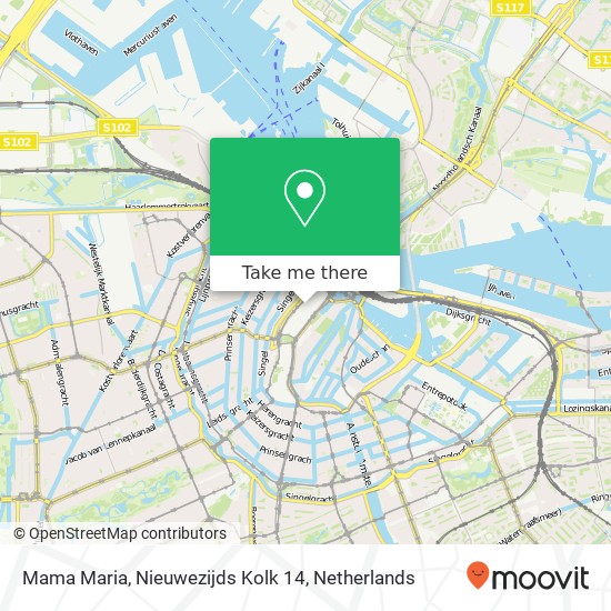 Mama Maria, Nieuwezijds Kolk 14 map