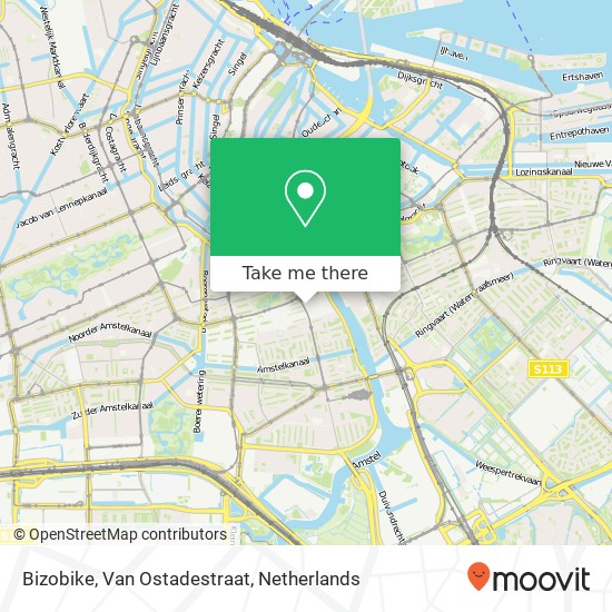 Bizobike, Van Ostadestraat map