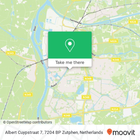 Albert Cuypstraat 7, 7204 BP Zutphen map