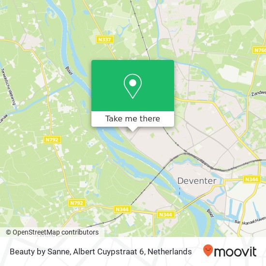 Beauty by Sanne, Albert Cuypstraat 6 map