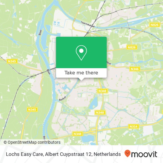 Lochs Easy Care, Albert Cuypstraat 12 map