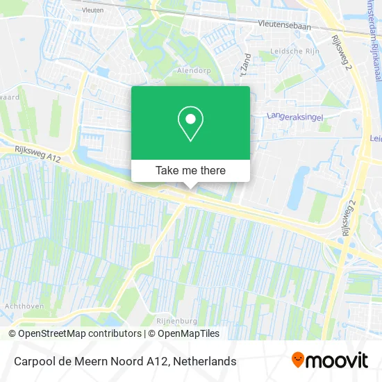 Carpool de Meern Noord A12 map
