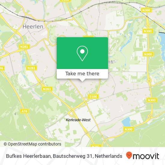 Bufkes Heerlerbaan, Bautscherweg 31 map