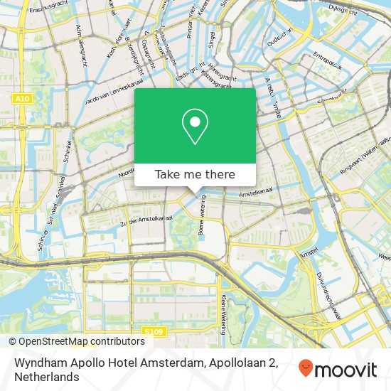 Wyndham Apollo Hotel Amsterdam, Apollolaan 2 Karte