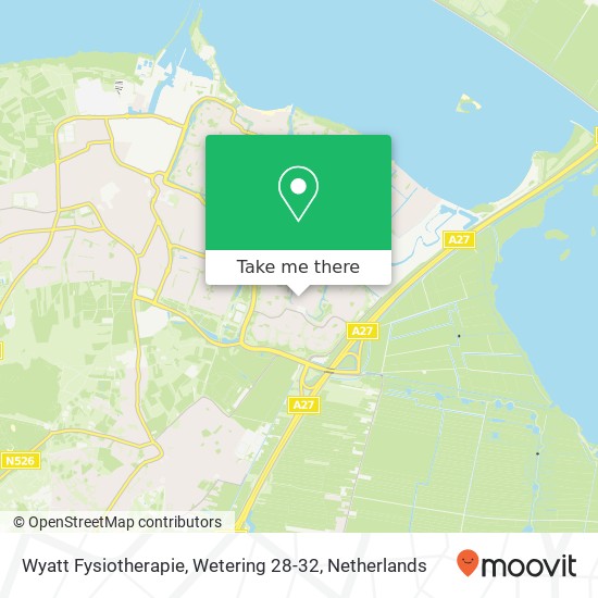 Wyatt Fysiotherapie, Wetering 28-32 map