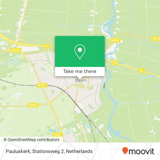 Pauluskerk, Stationsweg 2 map