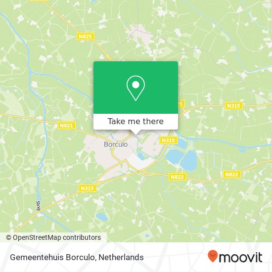 Gemeentehuis Borculo map