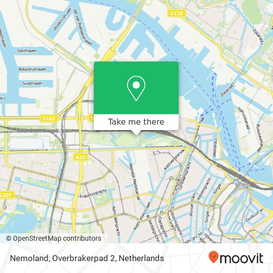 Nemoland, Overbrakerpad 2 Karte