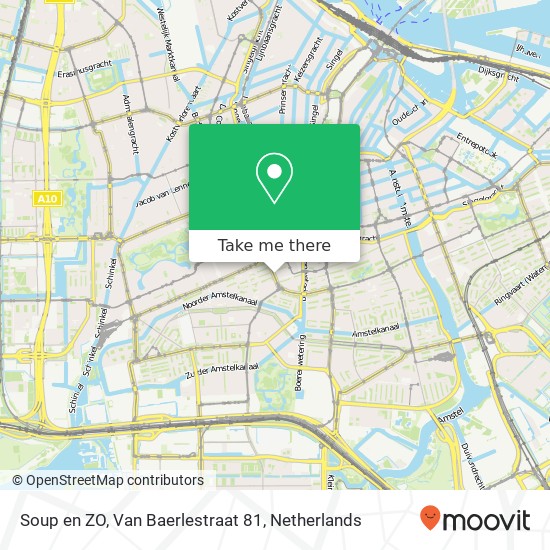 Soup en ZO, Van Baerlestraat 81 map