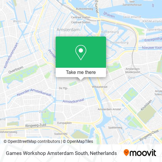 Games Workshop Amsterdam South Karte