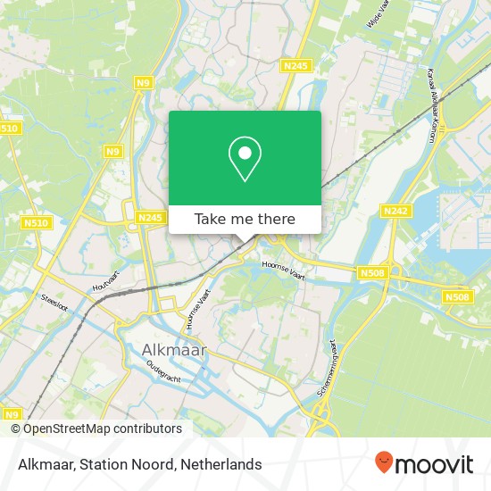 Alkmaar, Station Noord map