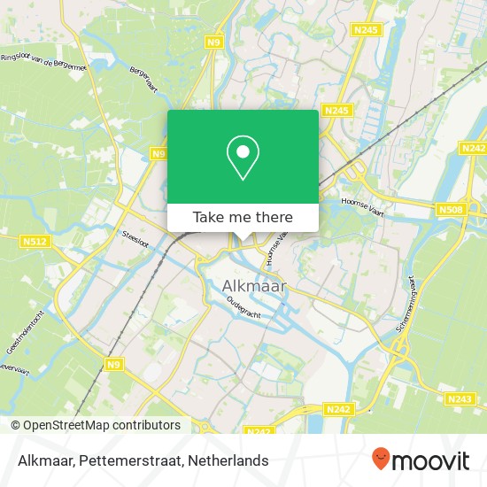 Alkmaar, Pettemerstraat map