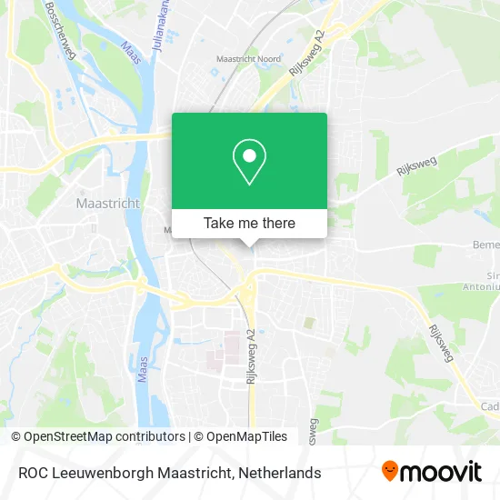 ROC Leeuwenborgh Maastricht map
