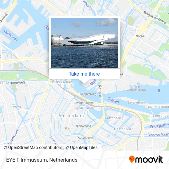 EYE Filmmuseum map