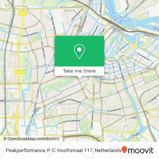 Peakperformance, P. C. Hooftstraat 117 map