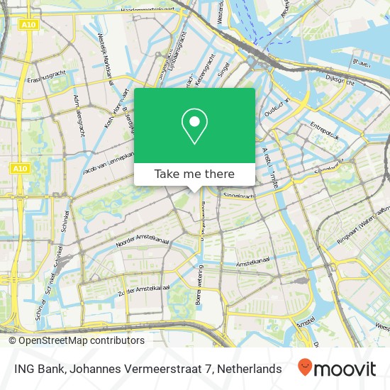 ING Bank, Johannes Vermeerstraat 7 map