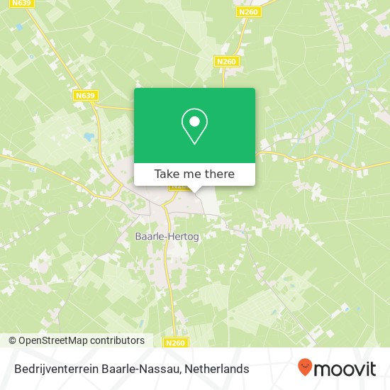 Bedrijventerrein Baarle-Nassau Karte