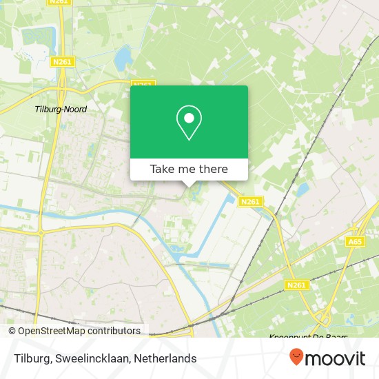 Tilburg, Sweelincklaan map