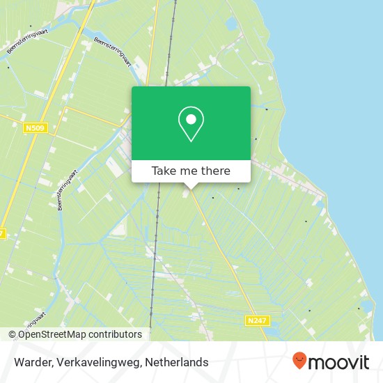 Warder, Verkavelingweg map