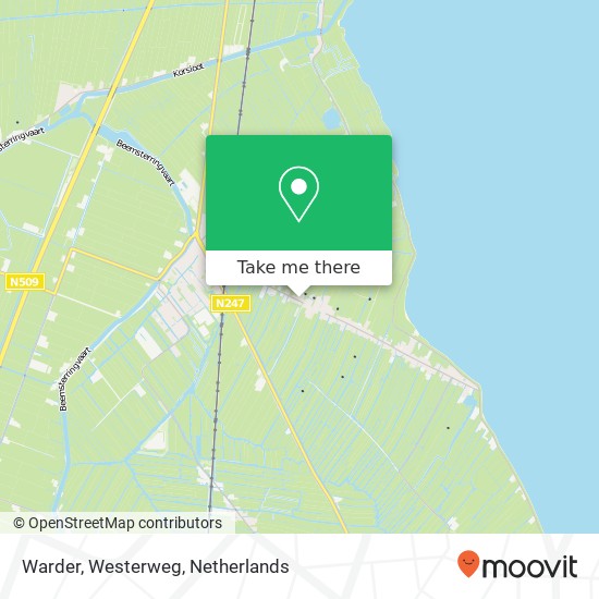 Warder, Westerweg map