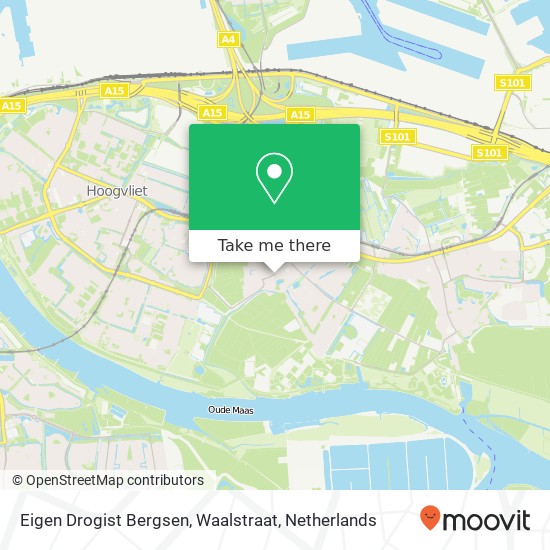 Eigen Drogist Bergsen, Waalstraat map