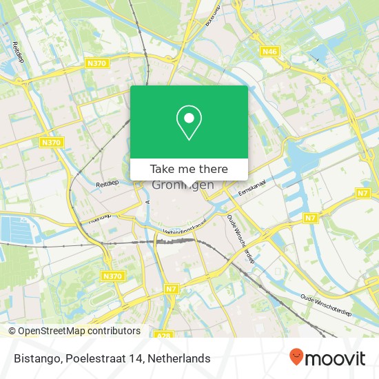 Bistango, Poelestraat 14 Karte