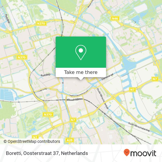 Boretti, Oosterstraat 37 Karte