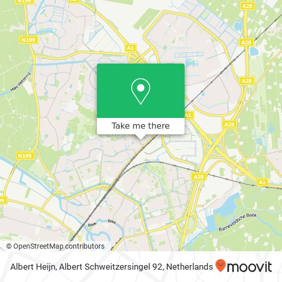 Albert Heijn, Albert Schweitzersingel 92 map