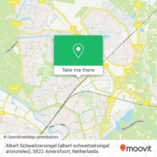 Albert Schweitzersingel (albert schweitzersingel aristoteles), 3822 Amersfoort map