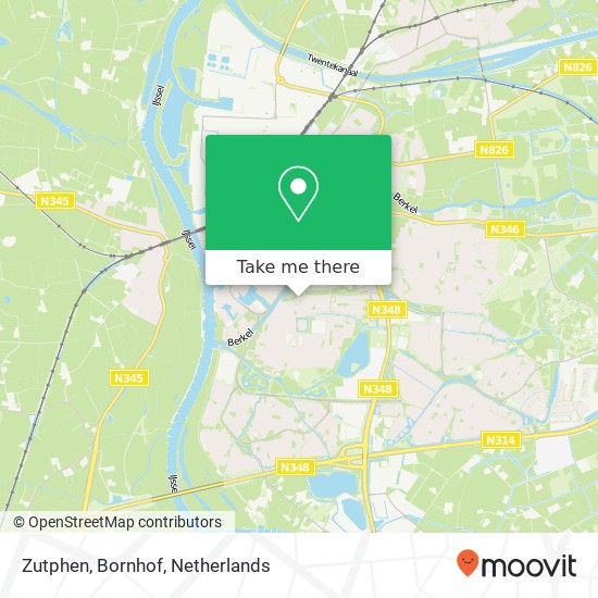 Zutphen, Bornhof map