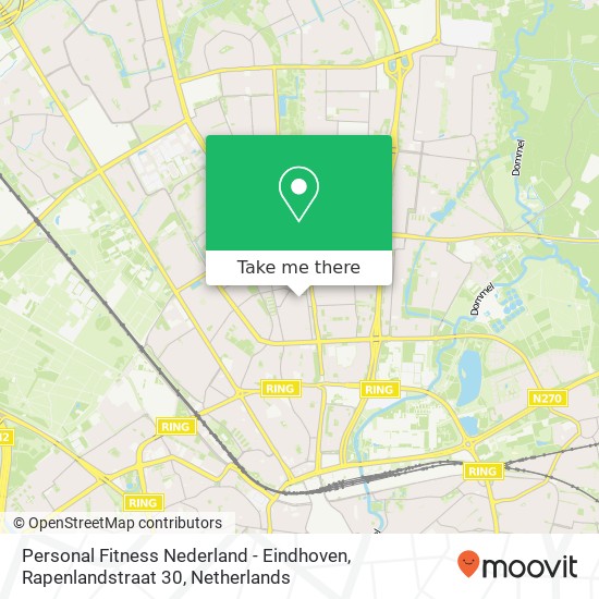 Personal Fitness Nederland - Eindhoven, Rapenlandstraat 30 Karte