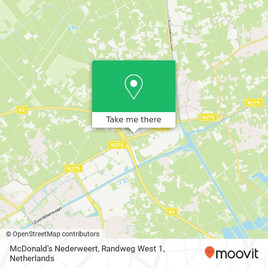 McDonald's Nederweert, Randweg West 1 Karte