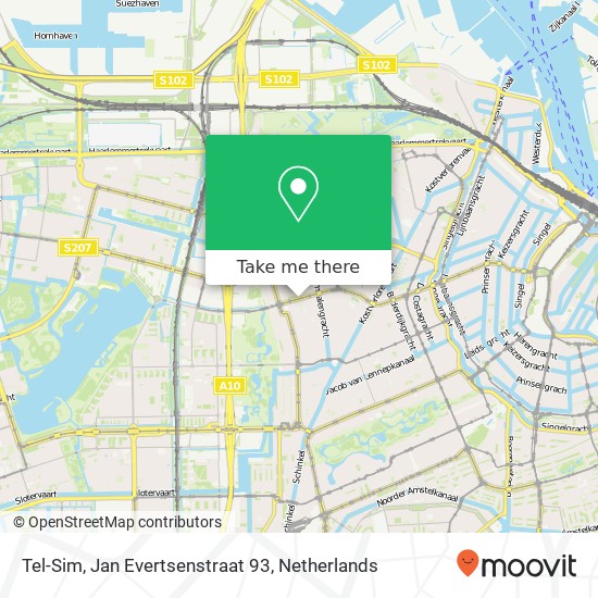 Tel-Sim, Jan Evertsenstraat 93 map