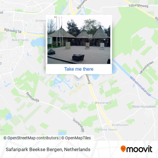 Safaripark Beekse Bergen map