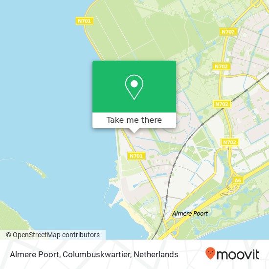 Almere Poort, Columbuskwartier map