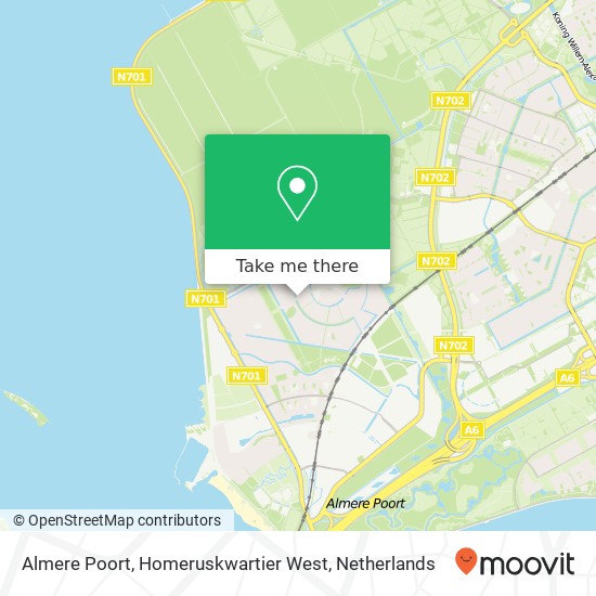 Almere Poort, Homeruskwartier West map