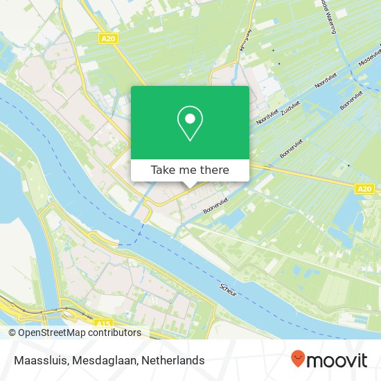 Maassluis, Mesdaglaan map