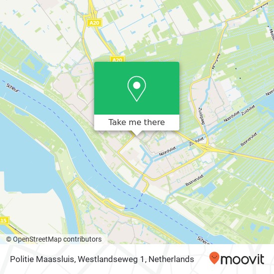 Politie Maassluis, Westlandseweg 1 map