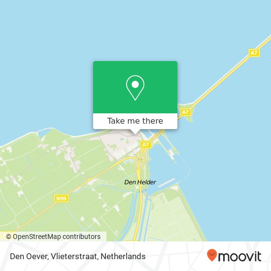 Den Oever, Vlieterstraat map