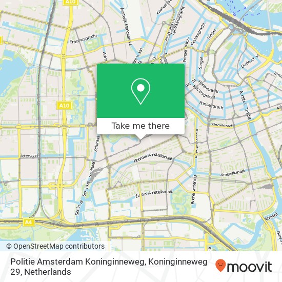 Politie Amsterdam Koninginneweg, Koninginneweg 29 Karte