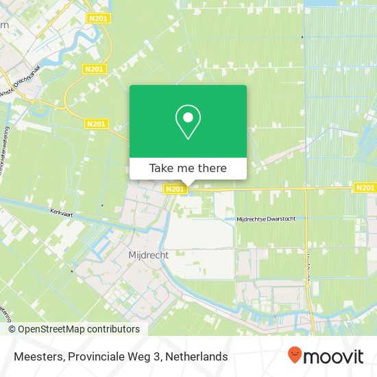 Meesters, Provinciale Weg 3 map