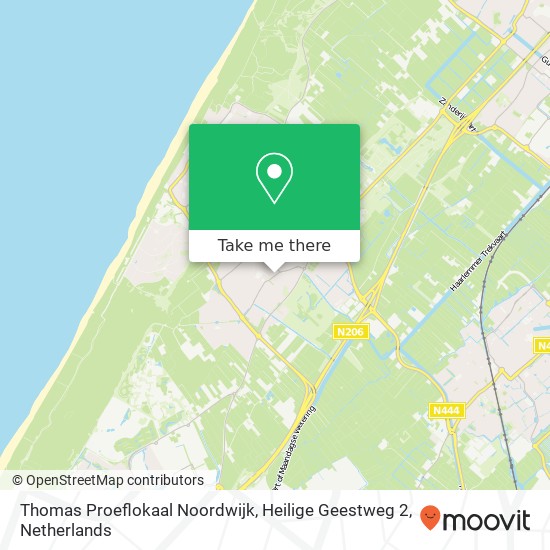 Thomas Proeflokaal Noordwijk, Heilige Geestweg 2 Karte