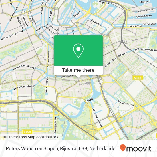 Peters Wonen en Slapen, Rijnstraat 39 map